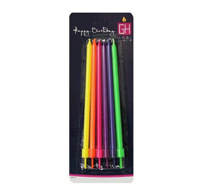 شمع مدل مدادی  رنگی بسته 6 عددی