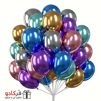 بادکنک مدل کروم بسته 40 عددی